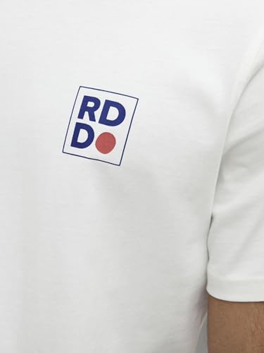 JACK & JONES T Shirt Rddaaron / Crew Neck Noos Polo EgretPrint : imprimé carré Homme - vue 5