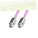 Kisangel 4Pcs Pink LED Tire Lights for Cars Bikes and Motorcycles Valve Stem Caps that Illuminate While Rotating Easy to Install Scratch Resistant