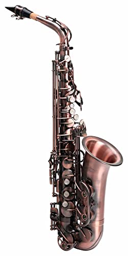 Classic Cantabile Winds AS-450 envejecido rojo saxófon alto