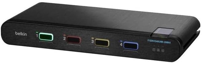 Belkin Universal 2nd Gen Secure KVM Switch, 4-Port Single Head No CAC