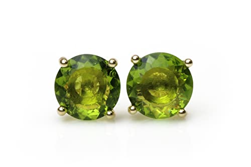 Boucles d'oreilles en péridot d'une qualité artisanale d'exception