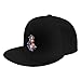 Asaps Music Rockyhip-Hop Style Flat-Brim Sun Hat, Combining Fashion with Sunshade Protection. Black