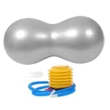 INOOMP Balance Exercise Balls Inflatable Peanut Massage Balls for Yoga Fitness Anti-Burst PVC Material Suitable for All Ages Core Strengthening Stability Training