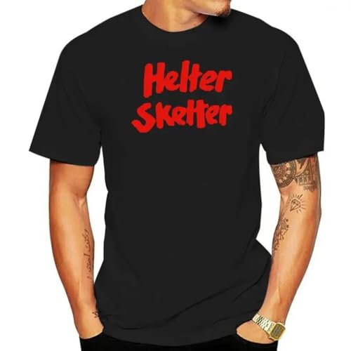 T-shirt Charles Manson Helter Skelter noir vêtement streetwear underground pour homme