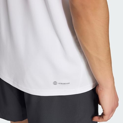 adidas Hombre Train Essentials Training Tee, White / Black, XL - imagen 8