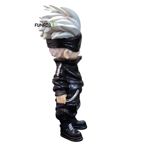 Image of FUNFOB Jujutsu Kaisen Gojo Action Figure Height -13.5 Collectible for Anime Fans Manga Weeb PVC Multicolour | Gojo Standing Short