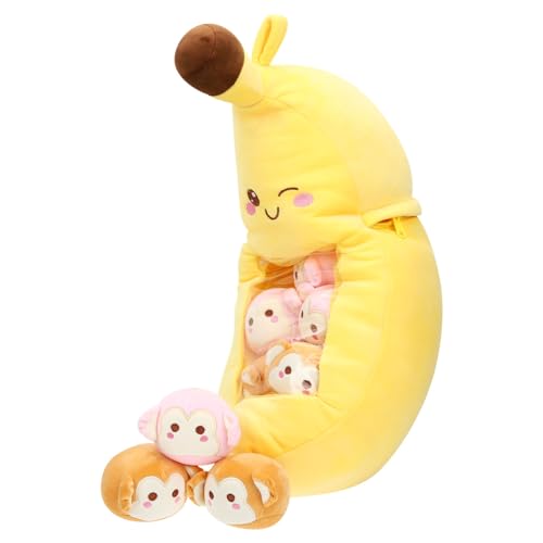 Peluche banane Abaodam contre le désordre des jouets avec vitrine transparente
