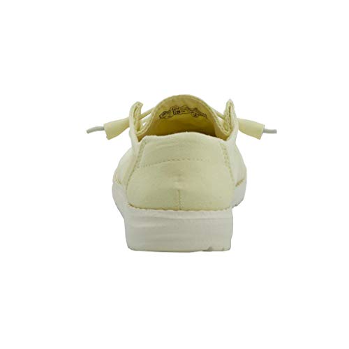 Image of HEYDUDE Women's Wendy Yellow Anise Size 9 | Women's Shoes | Women's Lace Up Loafers | Comfortable & Light-Weight