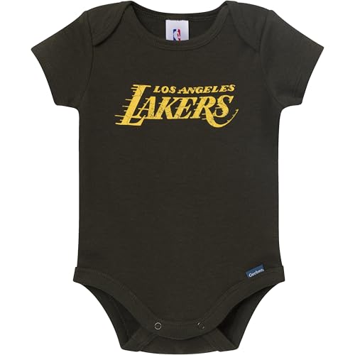 Image of Gerber Baby NBA Boys & Girls 2-Pack Short Sleeve Onesie Bodysuits