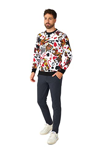 Opposuits Men's Sweater - Perfect for Parties - Retro Outfit - with Long Sleeves - Long Sleeve - Crew Neck3