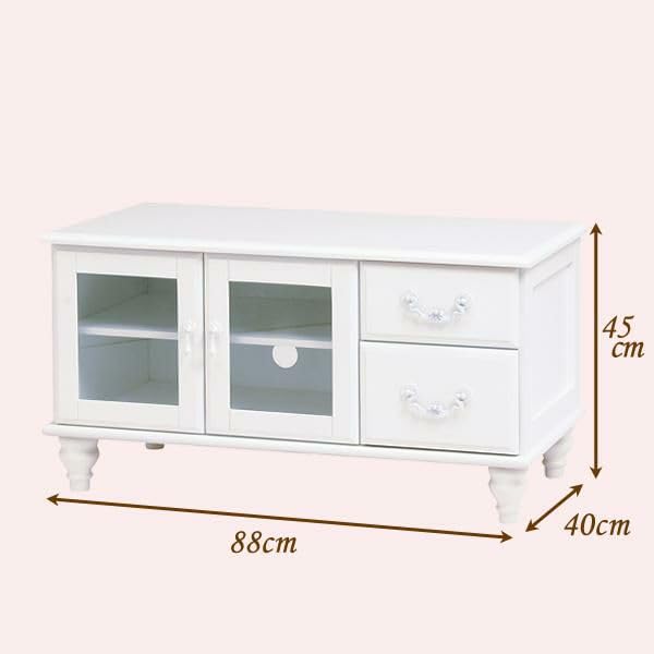 ロマンティックプリンセス テレビ台小/Blanc（ブラン） テレビボード Amazon｜ロマンティックプリンセス テレビ台小/Blanc(ブラン) テレビ台