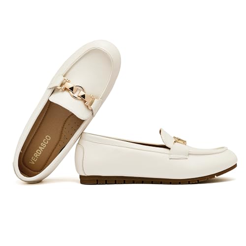Image of VERDASCO Women's Loafers Comfort Slip-Ons Flat Work Shoes Casual Moccasins Penny Loafers Lady Dress Shoes