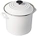 Le Creuset - Pentola smaltata in acciaio, 8 qt, colore: Bianco