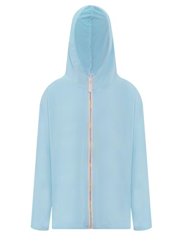 Kids Boys Girls Lightweight Quick Dry Hoodie UPF Sun Protection Sun Shirts Outdoor Hooded Jacket