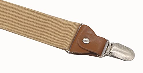 Image of Adjustable Elastic Suspenders for Men's and Women's with X Back Suspenders for Casual & Formal
