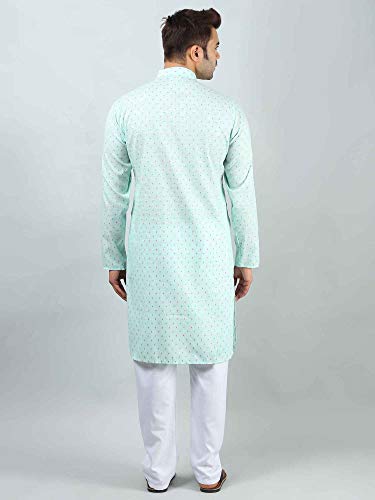 Image of Uri and MacKenzie Mens Cotton Woven Casual Kurta Pajama set