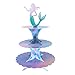 Mermaid Cake Stand 3 Tier Mermaid Party Supplies Cupcake Stand Mermaid Party Decortions for Mermaid Theme Party Baby Shower Birthday Party Supplies