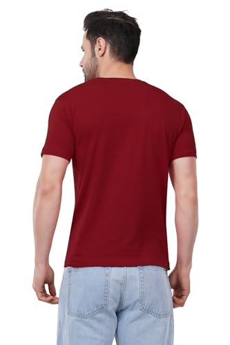 Image of Caseria Men's Cotton Printed T-Shirt -Dreams Keep Sleeping | 100% Cotton | Half Sleeves | Regular Fit | Printed | Round Neck | Graphic T Shirt