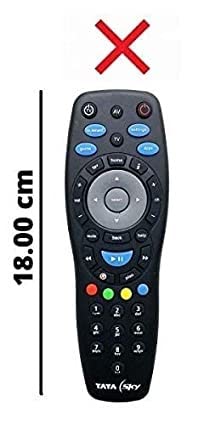 Image of Protective Cover for TATA Sky Universal HD Plus Recording Remote Control, Leather Cover Holder,(Before Placing Order Compare The Dimensions of Product)