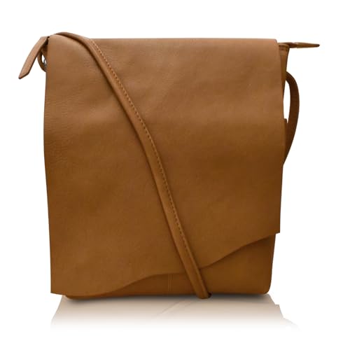 Image of ili New York Leather Mini Sac Crossbody - Genuine Leather Crossbody Bags for Women with RFID Blocking, Adjustable Strap