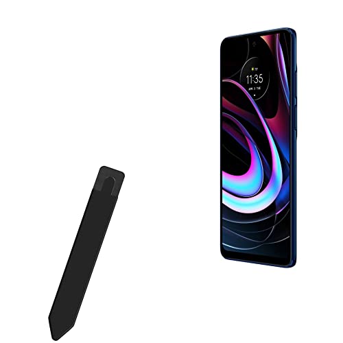 BoxWave Stylus Pouch Compatible with Motorola Edge (2021) - Stylus PortaPouch, Stylus Holder Carrier Portable Self-Adhesive for Motorola Edge (2021) - Jet Black