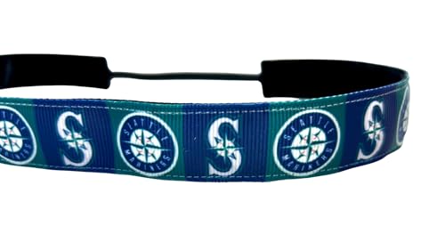 Mariners Headband. Nonslip Sports Headband. 7/8