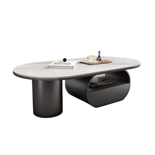 WFchenj222-6 Mesa de Centro, Mesa de Centro Minimalista for Sala de Estar, diseño Moderno Que Ahorra Espacio, Mesa Sencilla y Elegante for hogares pequeños Mesa Auxiliar(120cm)