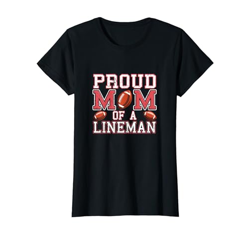 Lineman Mom - Linemom - Balón de fútbol americano Camiseta