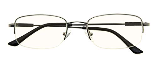 Image of CessBlu Computer Glasses Men Bendable Titanium Reading Eyeglasses Blue Light Filter