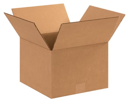 Image of Secure Seal - 10x10x8 Pack of 100 Corrugated Cardboard Packing Shipping Mailing Moving Carton Boxes
