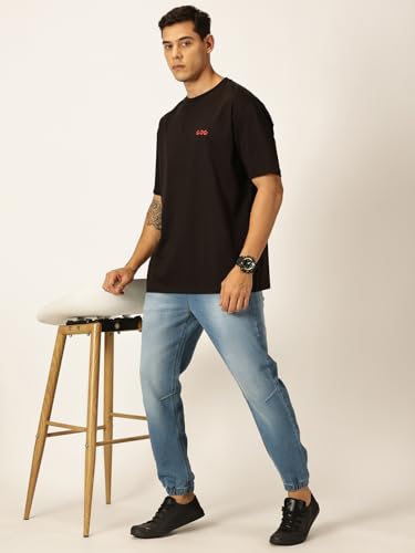 Image of Thomas Scott Men Oversized Fit Graphic Printed Tshirt
