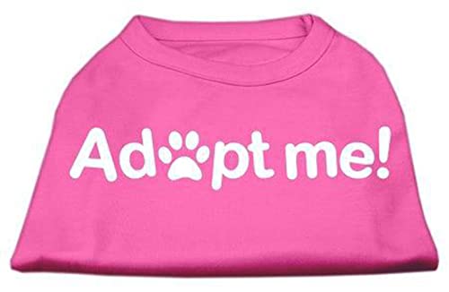 Mirage Pet Products Adopt Me Screen Print Shirt, Large, Bright Pink #TOP13