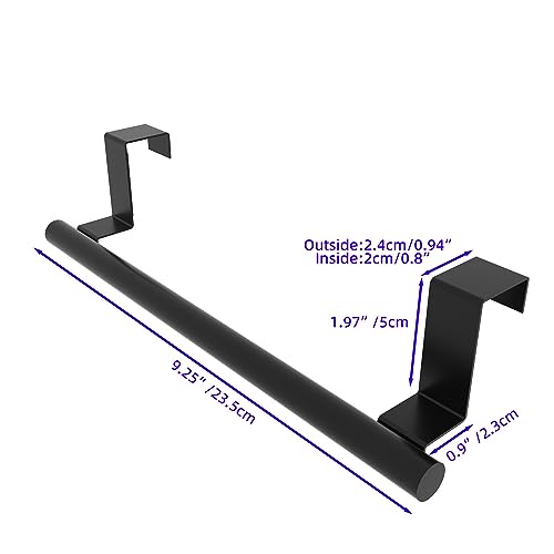 image for Qflushor Cabinet Door Towel Holder, Over Cabinet Towel Bar, Stainless 