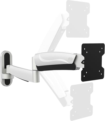 RICOO Monitorhalterung Schwenkbar Neigbar Gasfeder für Bildschirm 13-34 Zoll Monitor-Arm Höhenverstellbar S2711 Bildschirmhalterung PC Computer-Monitor Wandhalterung TV Halterung Wand VESA 75 & 100