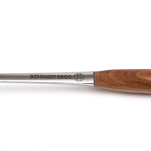 Schmidt Brothers - Bbq Bonded Teak 4 Piece Grilling Accessory Set, Full-Forged Stainless Steel Grilling Utensils Including Spatula, Fork, Basting Brush, And Tongs With All Wood Handles #TOP7