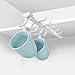 Spectrum 10-Mug Under Kitchen Cabinet Shelf Mounted Sliding Coffee Cup Holder with 10 Hooks for Hanging or Displaying Coffee Mugs or Tea Cups for Kitchen Cup Storage, White