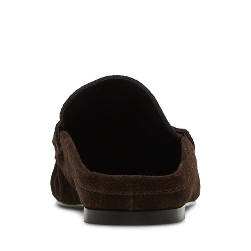 Steve Madden Women's Rafe Loafer, Chocolate Brown Suede, 5.5