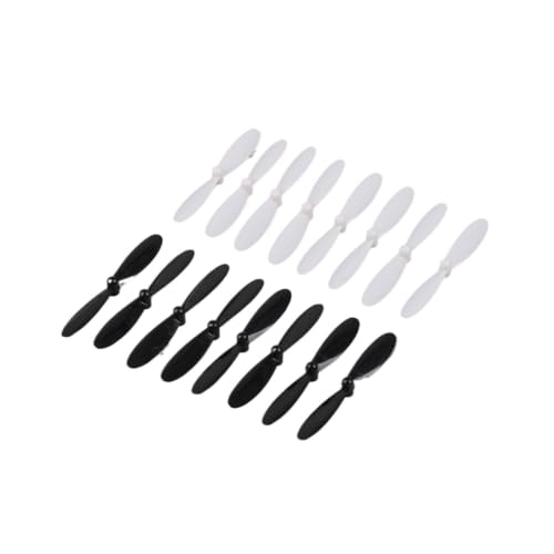 Hélices para Hubsan X4 H107 con palas negras y blancas para repuesto de drones 2
