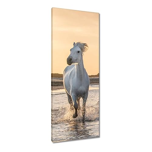 Toile imprimée chevaux sauvages peinture murale haut de gamme 40x100 cm