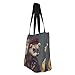 VPPUR French Fashion Model Ferrets Print Comfortable Summer Shoulder Bag Travel Tote Outdoor Beach Work Party Daily Commutes