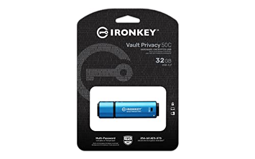 Kingston IronKey Vault Privacy 50 FIPS 197 Certified & XTS-AES 256-bit Encrypted USB TypeC Drive for Data Protection - IKVP50C/32GB - Image 4
