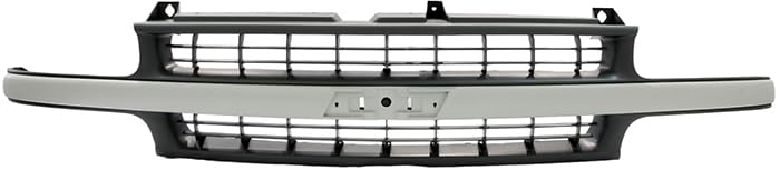 For 1999 2000 2001 2002 2003 2004 2005 2006 Chevrolet Chevy Silverado 1500 2500 2000-2006 Tahoe Grille Grill Assembly Gray Center Bar