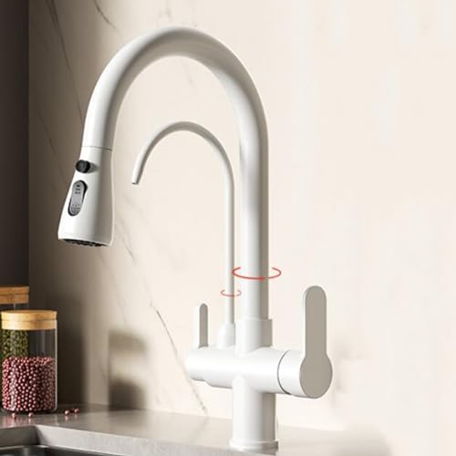 Grifo de cocina de 3 vías para agua filtrada y fregadero moderno 2