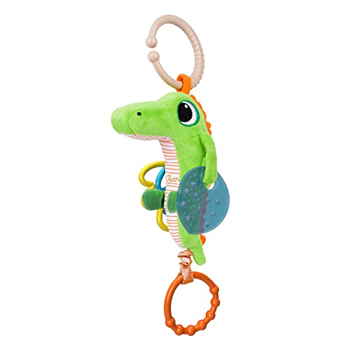 Chicco Sonaglio Vibrante Coccodrillo, con Anello Universale per Passeggini e Carrozzine, AttivitĂ Manuali in Plastica, Effetto Vibrazione, Gioco Sensoriale, Giochi Bambini 3-24 Mesi