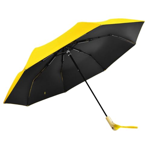 Parapluie poignée bois canard avec finition haut de gamme à 8 nervures