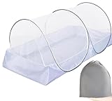 Pop-Up Moskitonetz 200×100cm – Faltbares Doppelbett-Insektenschutz, Ultraleichtes Reise-Moskitonetz mit Boden für Camping & Zuhause