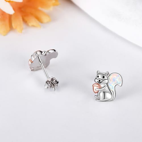 Image of Animal Stud Earrings 925 Sterling Silver Elephant /Unicorn /Chicken /Flamingo /Highland Cow /Hummingbird Earrings Animal Jewelry Gifts for Women