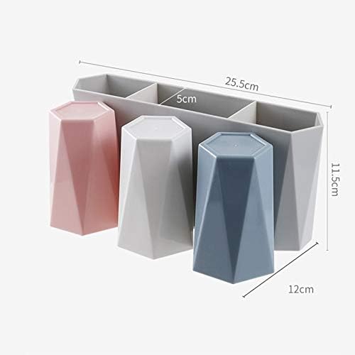 Toothpaste Toothbrush Holder with Cups Wall Mounted Toothbrush Storage Rack Bathroom Accessories Set Bathroom Organizer Rack