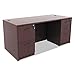 Alera Valencia Series 16 by 22 by 28-Inch 2 Box and 1 File Drawer Full Pedestal, Mahogany
