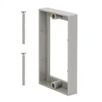 Single Gang Receptacle Outlet Box Extenders 1/2",Include 2Screws (6-32 x 1.25),Electrical Outlet Extender for Electrical Outlet Box & Electrical Outlet Switches, Gray (Pack of 1)
